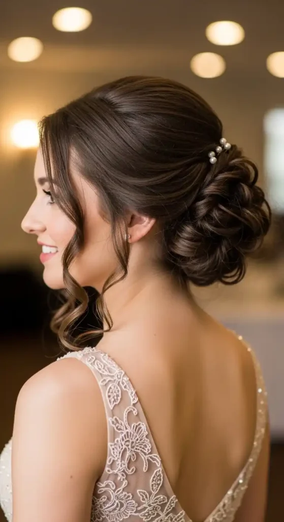 19 Beautiful Prom Hairstyles for Long Hair for a Dreamy Look 7 messy-romantic-updo