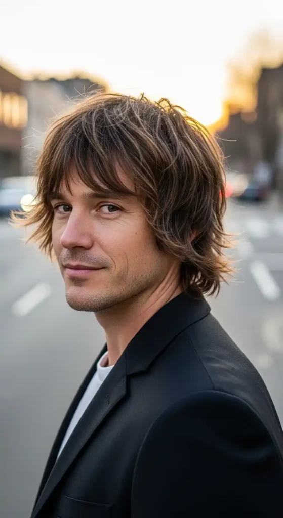 18 Shaggy Hairstyles for Men That Suit Every Face Shape 18 messy-shoulder-length-shag