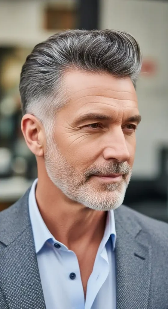 16 Best Grooming Hairstyles for Older Men With Thinning Hair 15 modern-quiff