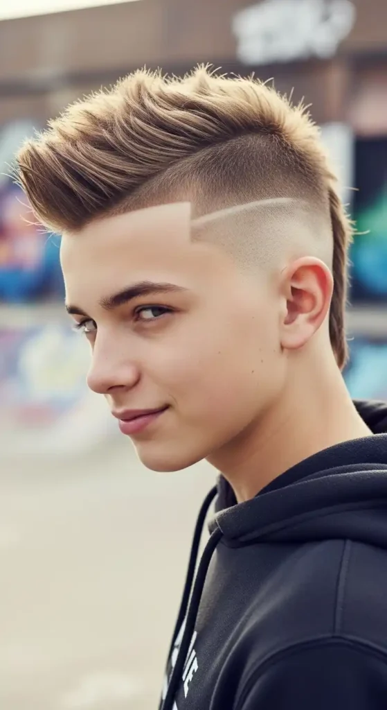 16 Best Teenage Haircuts to Keep Your Style Fresh and Trendy 14 mohawk-with-shaved-sides