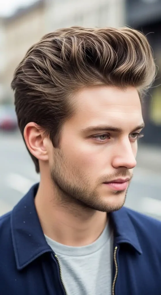 18 Shaggy Hairstyles for Men That Suit Every Face Shape 7 shaggy-pompadour