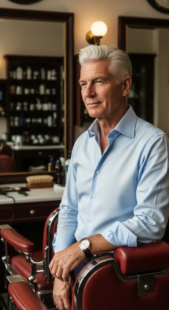 16 Best Grooming Hairstyles for Older Men With Thinning Hair 6 short-pompadour