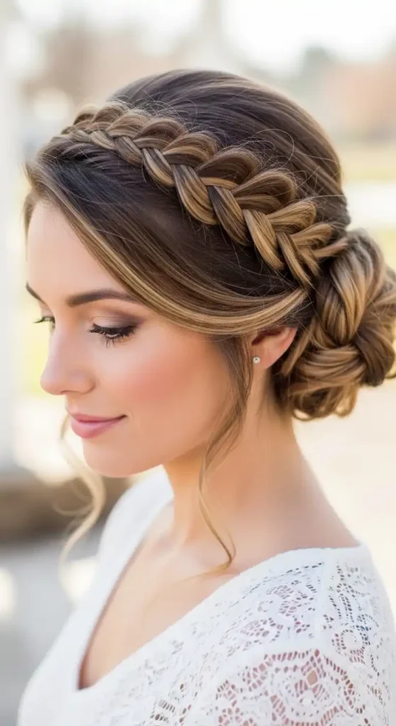 side-swept-braided-bun