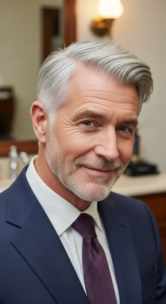 16 Best Grooming Hairstyles for Older Men With Thinning Hair 9 tapered-cut