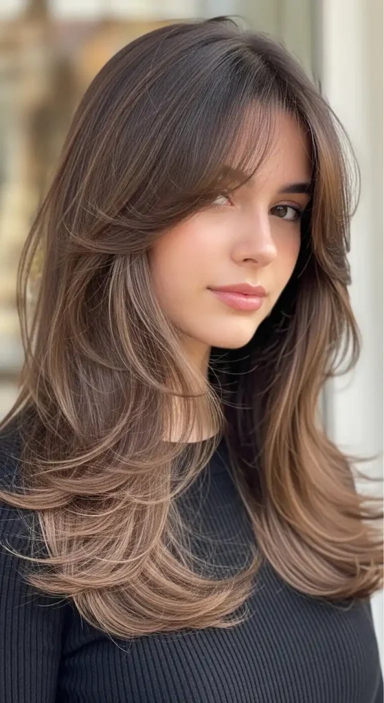 layered-long-hair-with-curtain-bangs