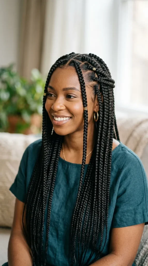 15 Hottest Braided Hairstyles for Black Women That Look Stunning 2 box-braids
