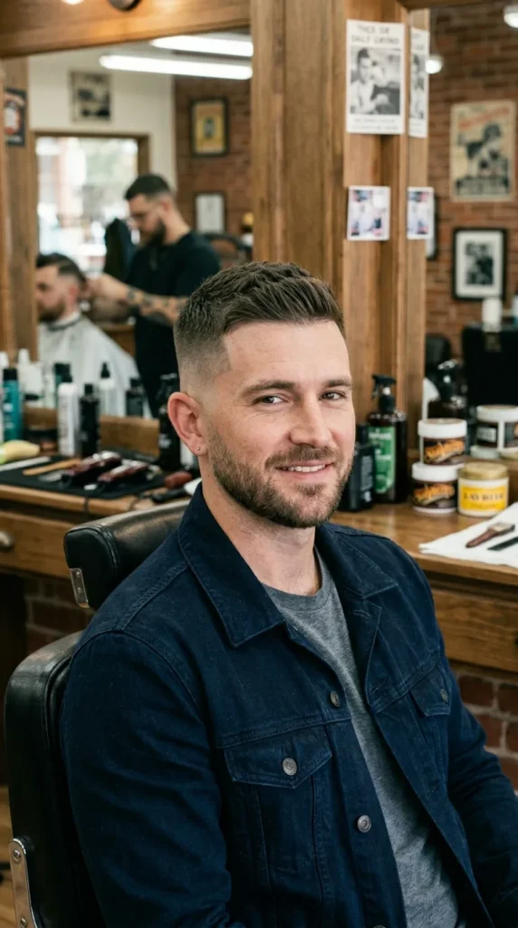 buzzed-crew-cut-with-skin-fade