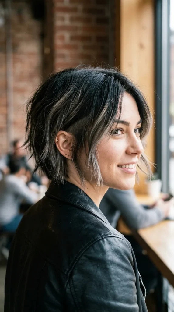 choppy-layered-undercut-bob-for-edgy-texture