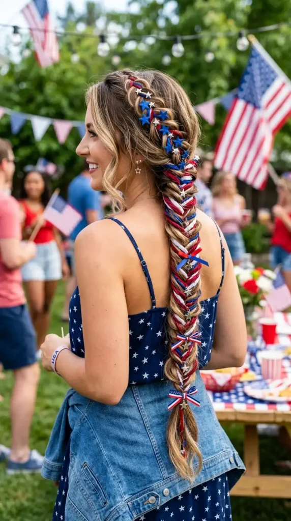 flag-inspired-fishtail-braid