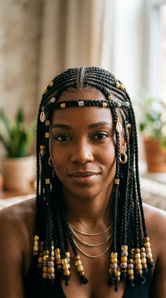 15 Hottest Braided Hairstyles for Black Women That Look Stunning 5 fulani-braids