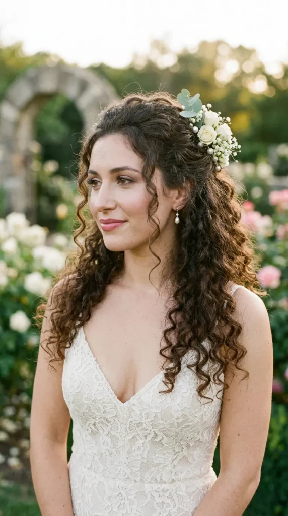 half-up-half-down-curly-style