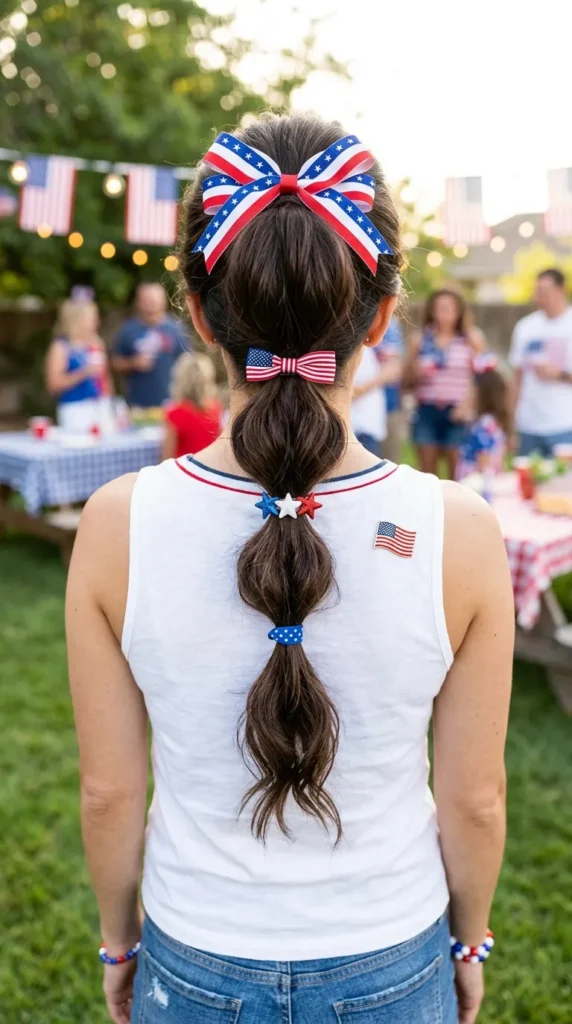 patriotic-bubble-ponytail