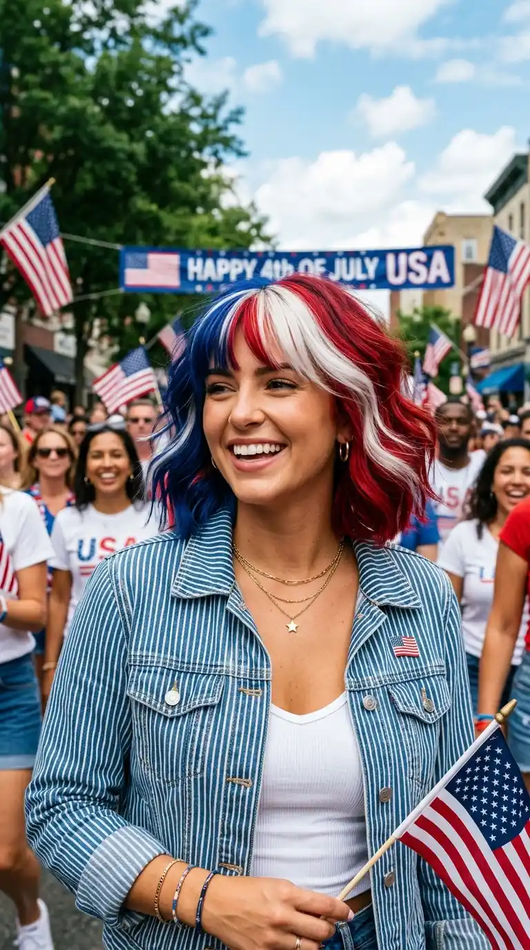 vibrant-color-block-hair