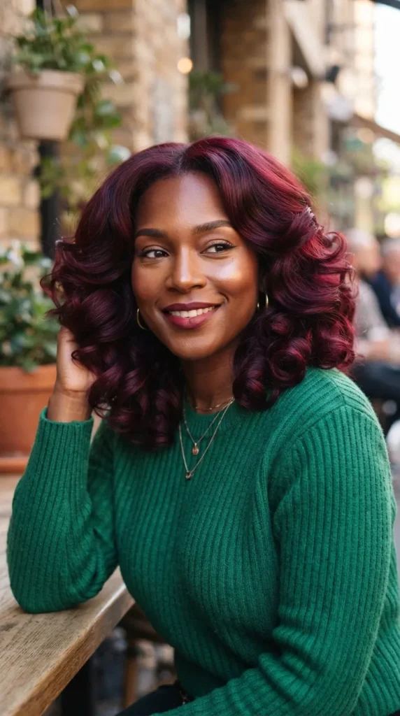burgundy-red