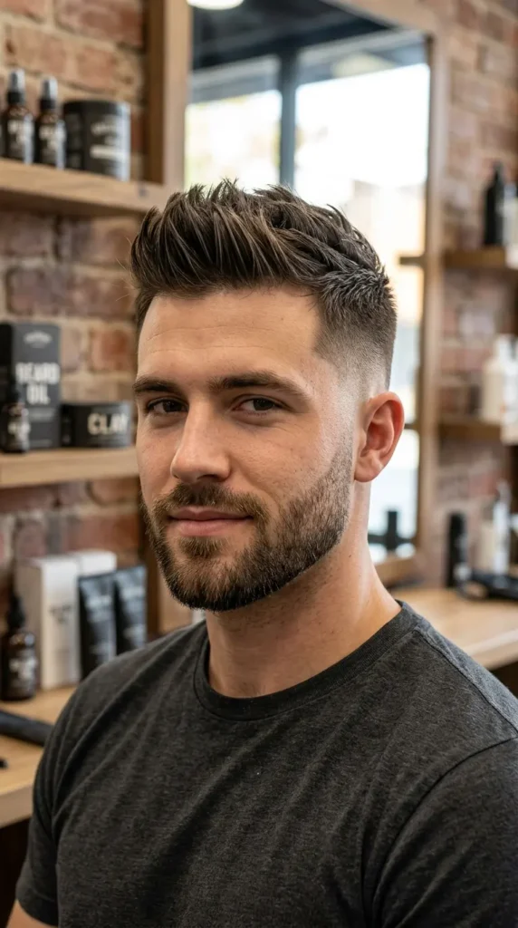 faux-hawk-with-short-beard