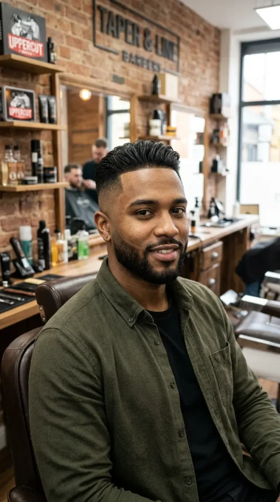 high-taper-fade-with-short-beard
